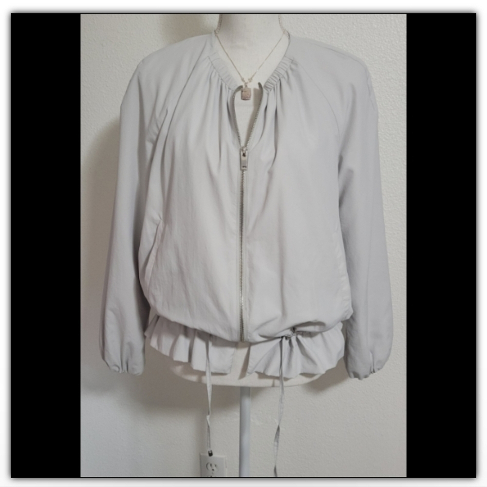 Zara bomber style jacket with sinched waist size small
